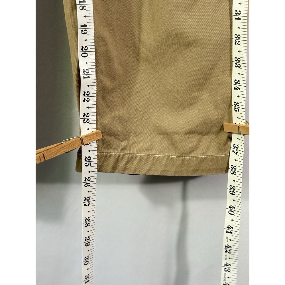 Urban Outfitters Terra High Waist Paperbag Pants Bungee Button Fly Khaki Women S - Picture 8 of 8